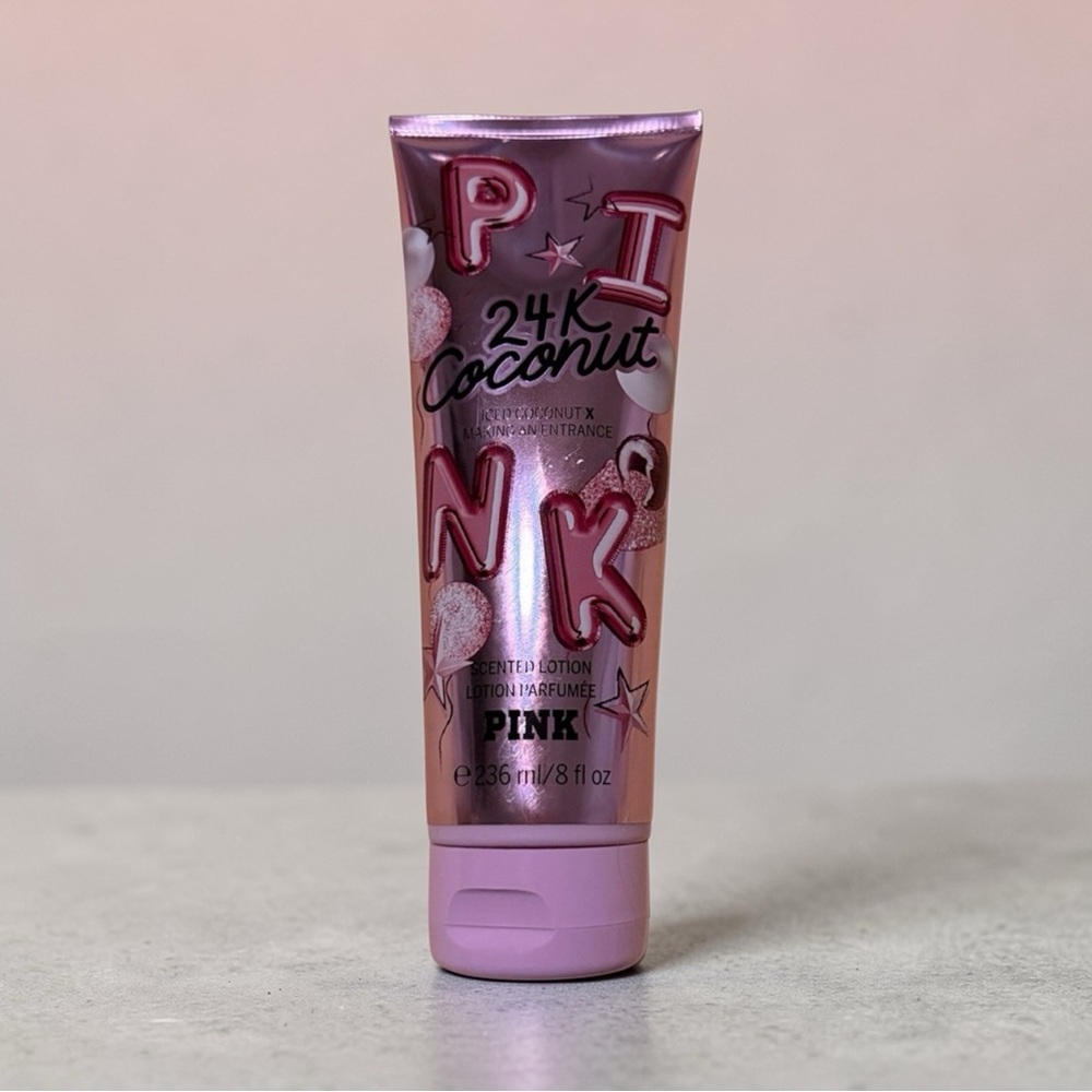 Victoria's Secret PINK 24K Coconut Scented Lotion - Metallic Pink